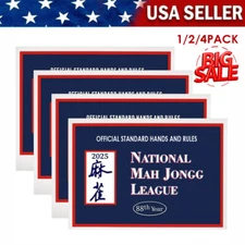 🔥NEWEST 2025 National Mah Jongg League Card Large Size Official Hands Rules USA