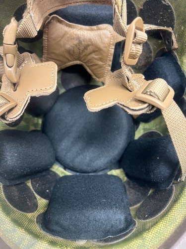 GENUINE USMC GENTEX LEVEL IIIA LIGHTWEIGHT MARINE CORPS COMBAT HELMET - X-LARGE. - Picture 10 of 10