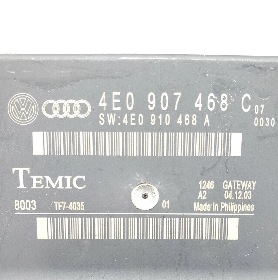 Módulo de interfaz de control de crucero Audi A8 Quattro 2004-2009 4E0907468C OEM Foto 3 de 4