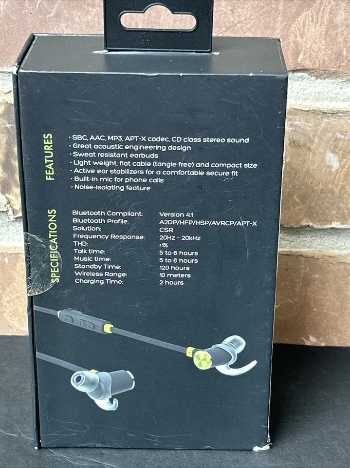 Bohm S9 fone de ouvido esportivo sem fio fones de ouvido bluetooth 4.1 NOVO - Imagem 4 de 4