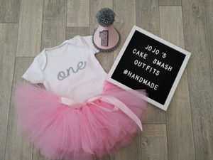 baby girl 1st birthday cake smash outfit