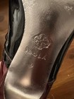 ISOLA Gorgeous Black/Burgundy Patent Leather Mary Jane Peep-Toe Pumps, Size 9 — photo 4
