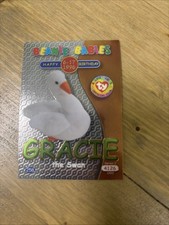 1999 TY Beanie Babies BBOC S2 Birthday/ Rookie Gracie The Swan Green FOIL