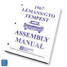 1967 Lemans Gto Tempest Factory Gm Assembly Manual Each Loose Leaf Unbound