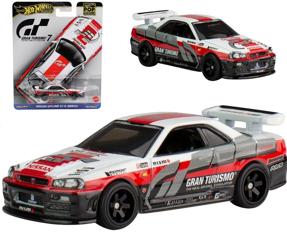 Hot Wheels 1:64 Pop Culture Nissan Skyline GTR BNR34 Gran Turismo
