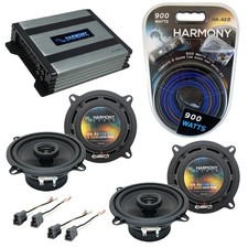 Mitsubishi Mirage 85-92 OEM Speaker Replacement Harmony (2) R5 & HA-A400.4 Amp