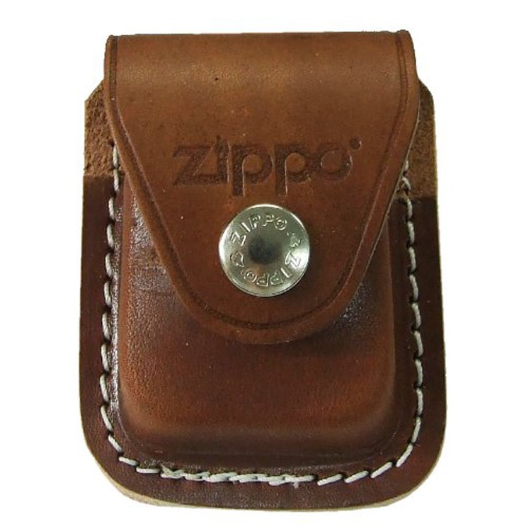 Pouch With Clip - Brown