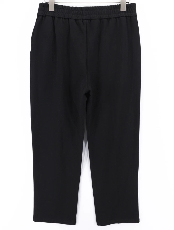 Pantalones para hombre JOHN RICHMOND M negros cintura elástica para todas las estaciones logotipo ajuste con bolsillos * Foto 2 de 4