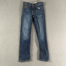 Ariat Jeans Boys Size 10 Blue B5 Slim Adjustable Waist Western Rodeo Denim