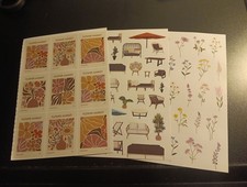 3X STICKERS FOR SCRAPBOOKING/JOURNALS 20x14.5 CM ST507