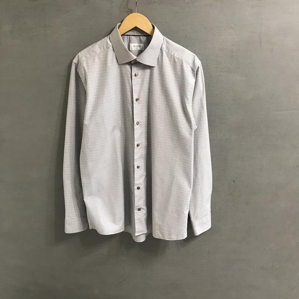 Chemise Homme Eton Multicolore Coton 42 / XL / 50