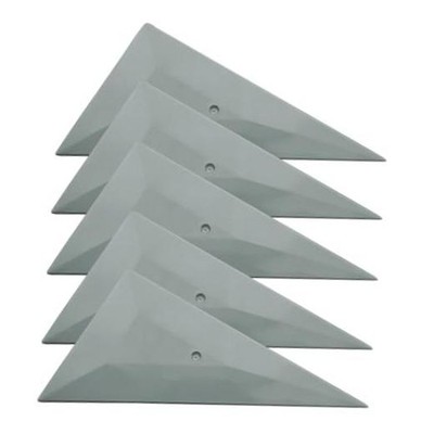 5PCS Triangle Contour Squeegee Car Window Tint Tools - Small Squeegee Card Gray