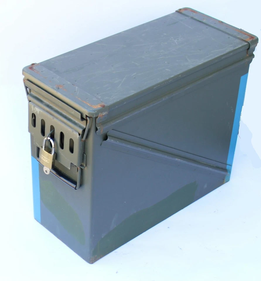 US Munitionskiste Gr. 7 (abschließbar Schloss) Dichtung Metallkiste Behälter - Bild 4 von 4