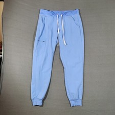 Figs Women  s Zamora Jogger Scrub Pants  Blue  Size Medium