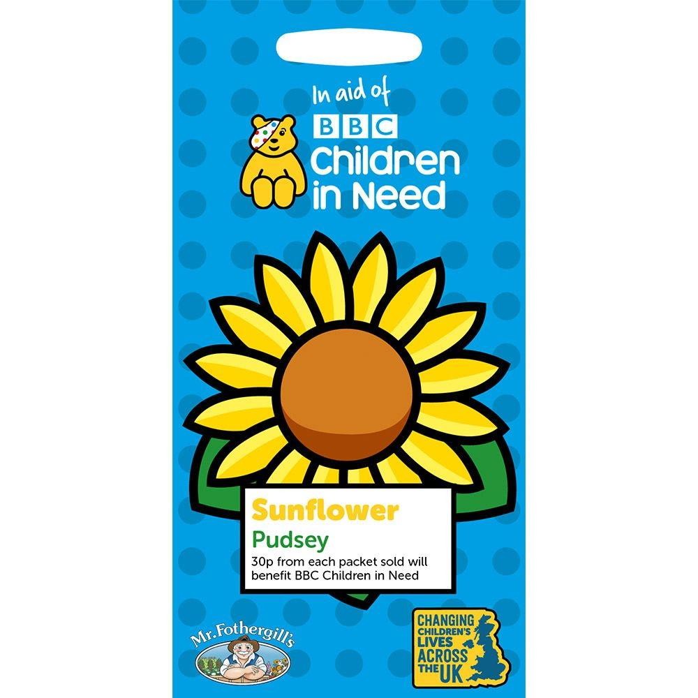 Sunflower Seeds Packet Mr.Fothergill's BBC Children In Need Pudsey Garden