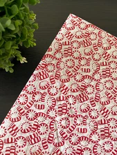 PEPPERMINT HOLIDAY Design Tissue Paper Sheet Choose Size & Package Amount