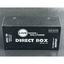 Live Wire Solutions PDI Direct Box DI Instrument Audio Interface, 1 Channel