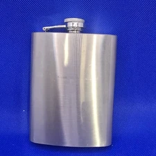Stainless Steel Hip Flask 8 oz Pocket Liquor Flask with Screw Cap – Classic...
