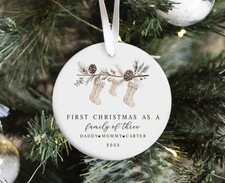 Personalized First Christmas As A Family Ornament