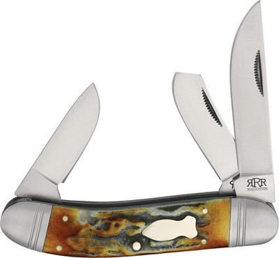 Rough Ryder Reserve Roundup Brown Folding D2 Steel Pocket Knife 026CB