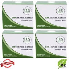 4 X Green Coffee 6's Natural Herbal Kopi Instant Drink for Healthy Men