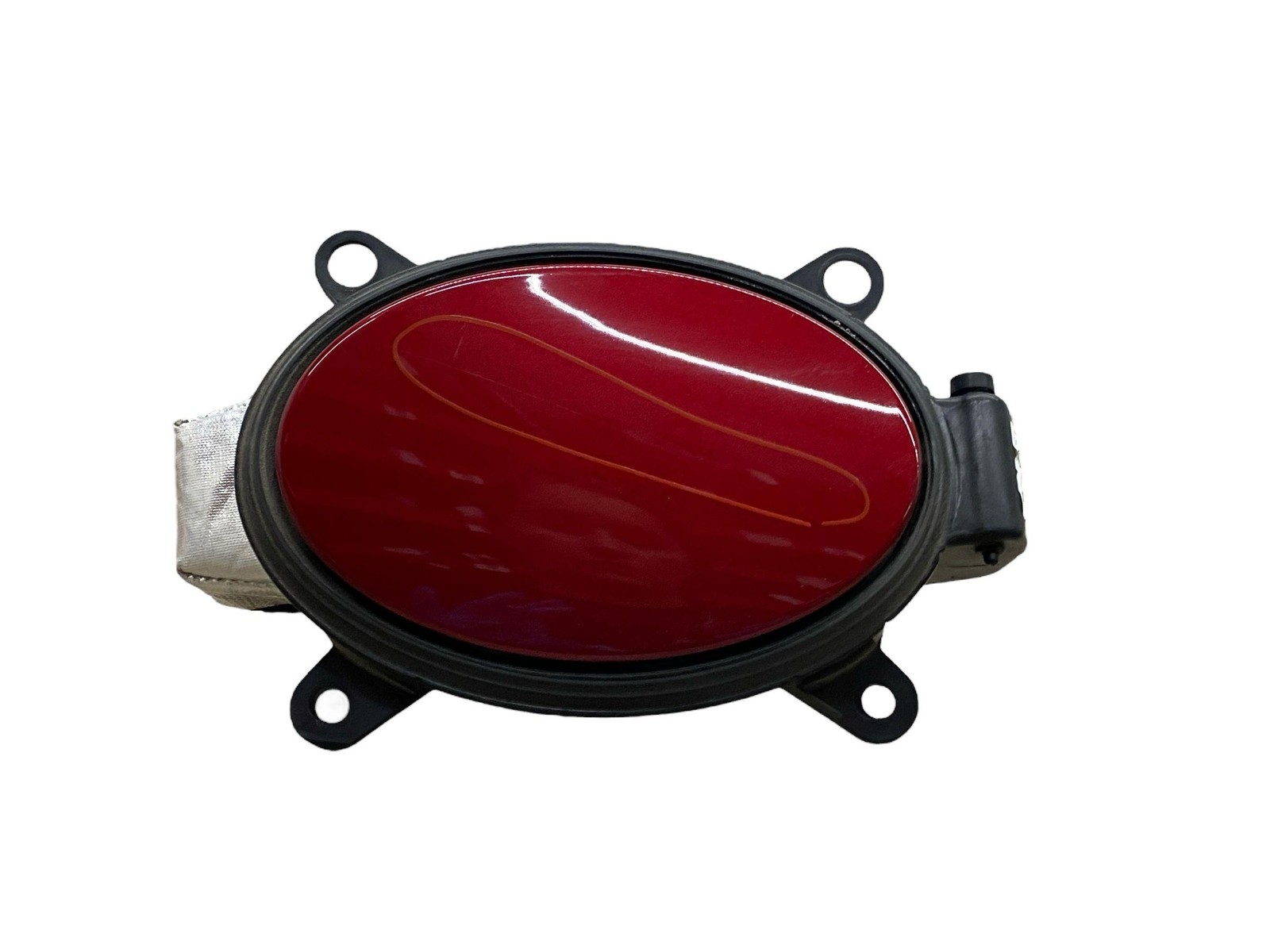 2024 MCLAREN ARTURA LEFT REAR HYBRID CHARGER DOOR LID W/ POCKET AMARANTH RED OEM