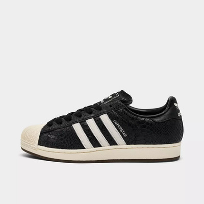 ADIDAS Superstar II Black White Red Patent Leather JR7313 Men's sz 8-13
