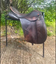 Albion 17" Brown Leather VSD Dressage Horse Saddle