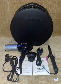 NICKY CLARKE LTD EDIT ELECTRIC MAKEOVER COLLECTION NCG11 NCS50 TONG NCD52 DRYER