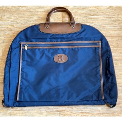 Vintage Ace Co. Ltd. Japan Garment Bag w Hangers Nylon Lightweight Vinyl Trim