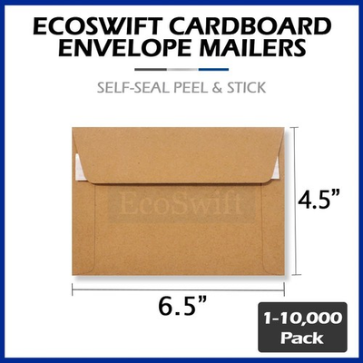 #ad 1 10000 6.5 x 4.5 EcoSwift Self Seal Photo Ship Flats Cardboard Envelope Mailers $1341.99