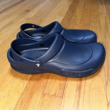 Crocs Shoes Mens 12 Navy Blue Work Clogs Non Slip Resistant Kitchen Comfort