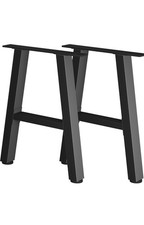 Heavy Duty Table Legs Set  (2 PCS, H72.5cm x W60cm) Industrial H Shape Diy Black