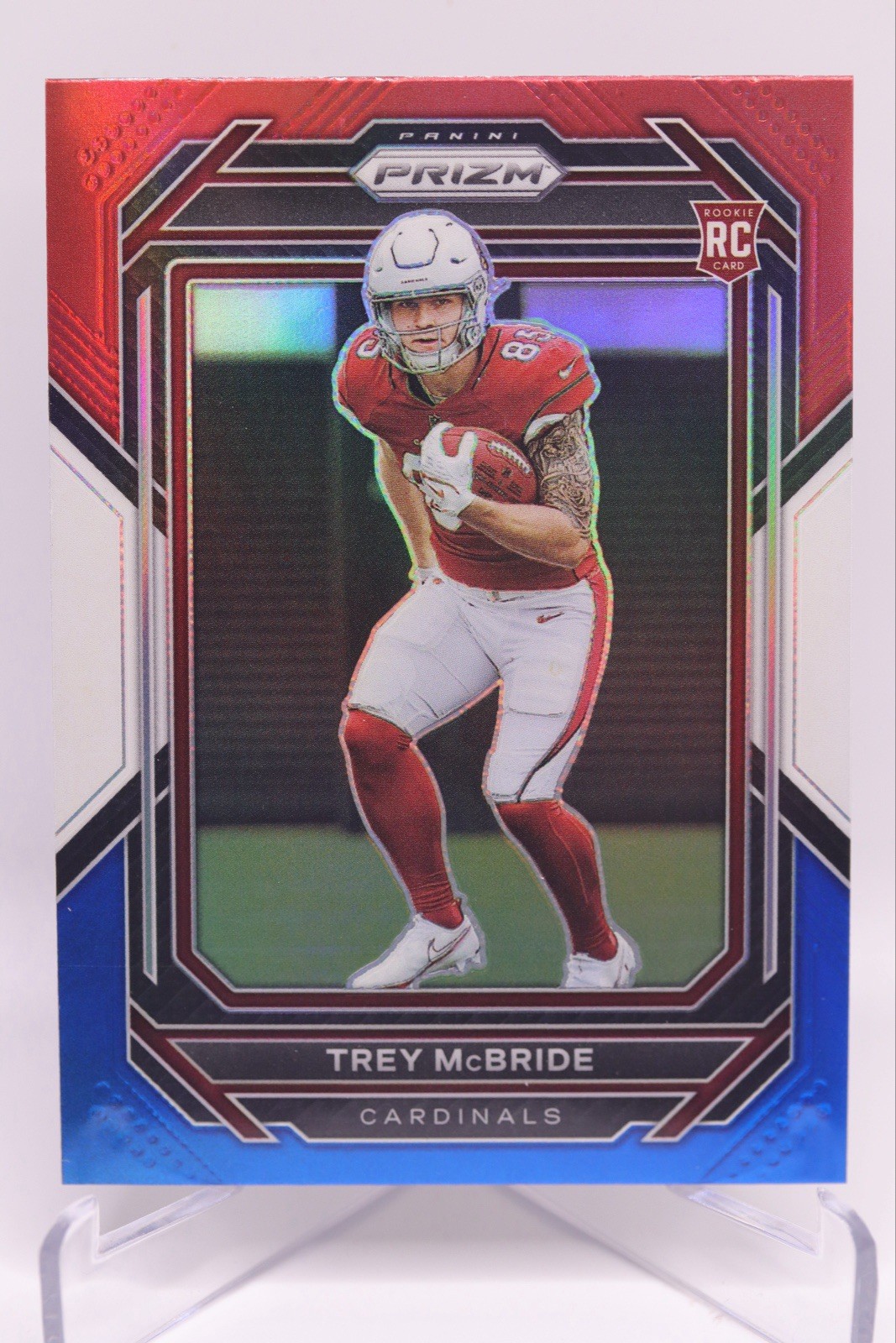 2022 PANINI PRIZM TREY MCBRIDE ROOKIE (RC) #327 RED WHITE BLUE PRIZM