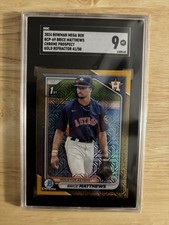 2024 BRICE MATTHEWS Bowman 1st Chrome Mega Box Gold #41/50