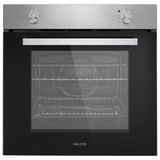 electriQ 73 L Single Built-In Oven – Plug-In, A Rated, 4-Func, SS