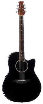 Applause AB24-5S Black Satin Westerngitarre mit Pickup - NEU