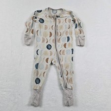 Little Sleepies Bamboo Zippy Baby Size 3-6 Months Moon Phases Pajama