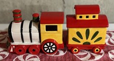 De colección 1999 Pfaltzgraff Heritage Candy Dish Tren Motor y Caboose