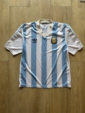 Vintage 90/91 Argentina National Adidas Soccer Kit Jersey Rare Maradona Size XL