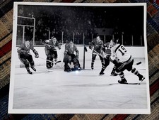 1960S NHL HOCKEY TYPE 1 PHOTO CHARLIE HODGE GOALIE MASK MONTREAL CANADIENS AHL