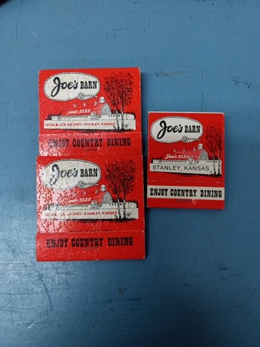 Lot Of 3 Joes Barn Matchbook (LL)