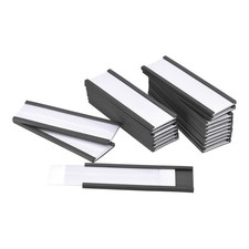 30Pcs 3x1 Inch Magnetic Rubber Label Holders METAL ORGANIZE SHELVES Label Slots
