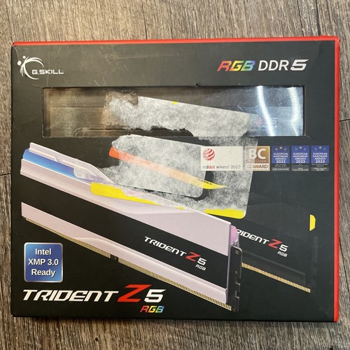 G.SKILL Trident Z5 RGB DDR5 RAM 32GB (2x16GB) 8000MHz CL38 - Intel XMP 3.0 Desktop Memory