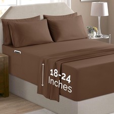 Elegant Comfort Luxury Soft 6-Piece 1500 Premium Hotel Quality Bed Sheet Set