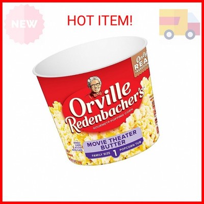 Orville Redenbacher s Microwave Popcorn + Tub, Movie Theater Butter Flavor, 2g F