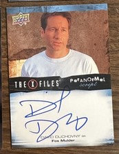 2019 Upper Deck X-Files Paranormal Script David Duchovny as Fox Mulder Auto SP