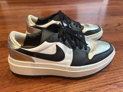 Nike Air Jordan 1 Elevate SE Low ''Silver Toe'' Black/White/Silver DQ8561-001