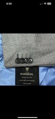John Cena Bespoke Blazer Jacket Dormeuil Infinity Super 180s Silk & Vicuña Gray
