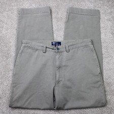 VTG Polo Ralph Lauren Philip Pants Men 36x32 Gray Chino Preppy 90s Y2K Cotton